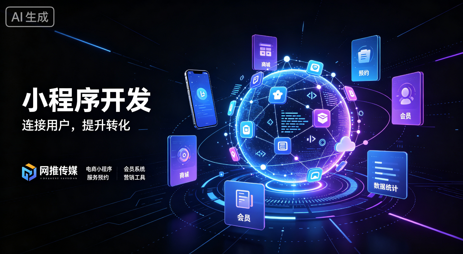 网推传媒小程序开发项目案例界面